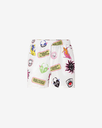 All-Over Surfing Wirdo Swim Shorts : Men Swimwear Multicolor | GCDS Spring/Summer 2023